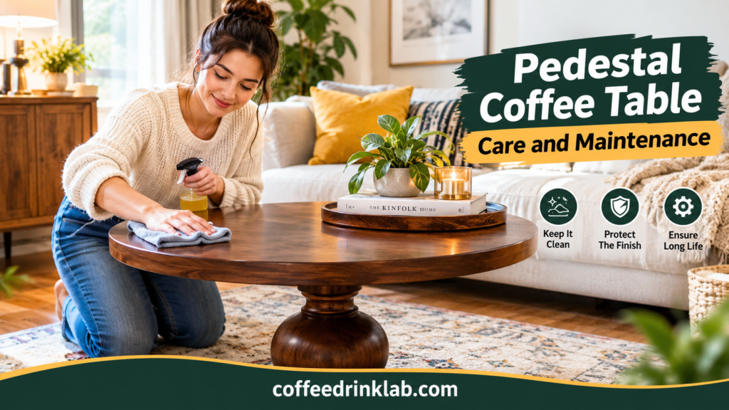 Pedestal Coffee Table Care and Maintenance