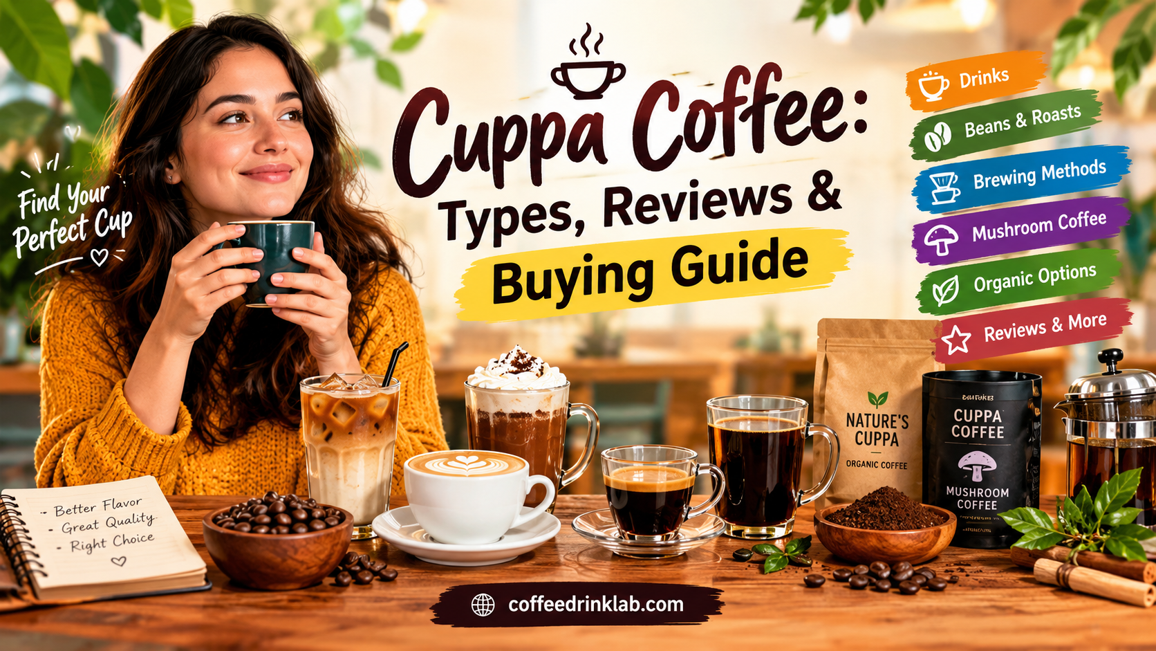 Cuppa Coffee: Types, Reviews & Buying Guide