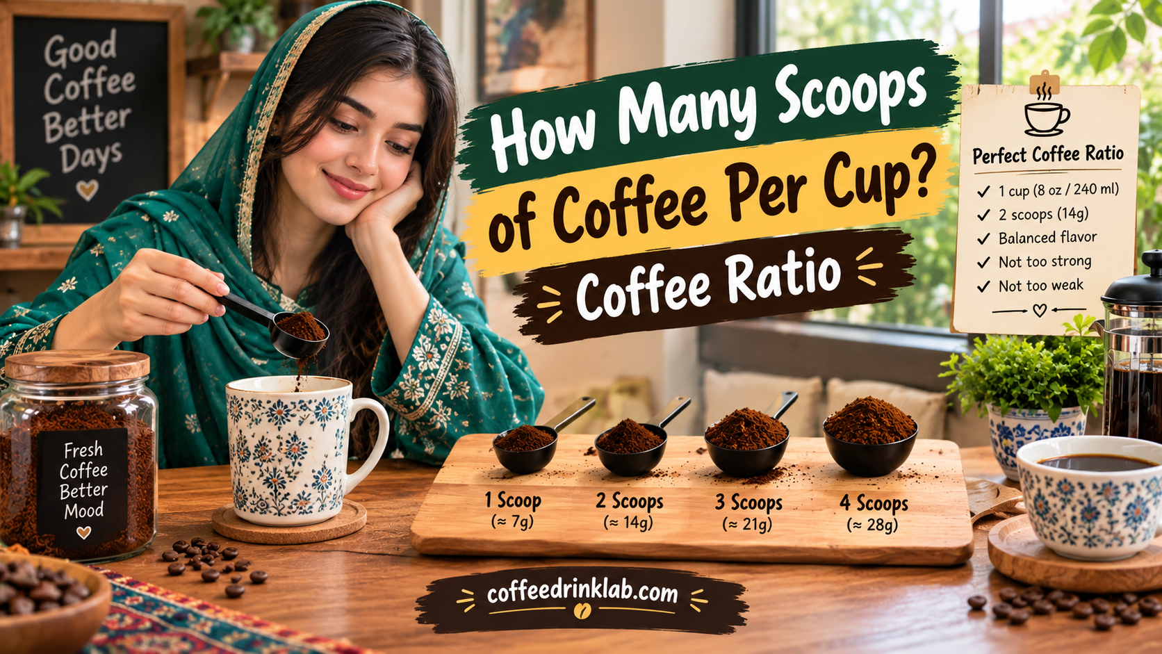 How Many Scoops of Coffee Per Cup? Coffee Ratio