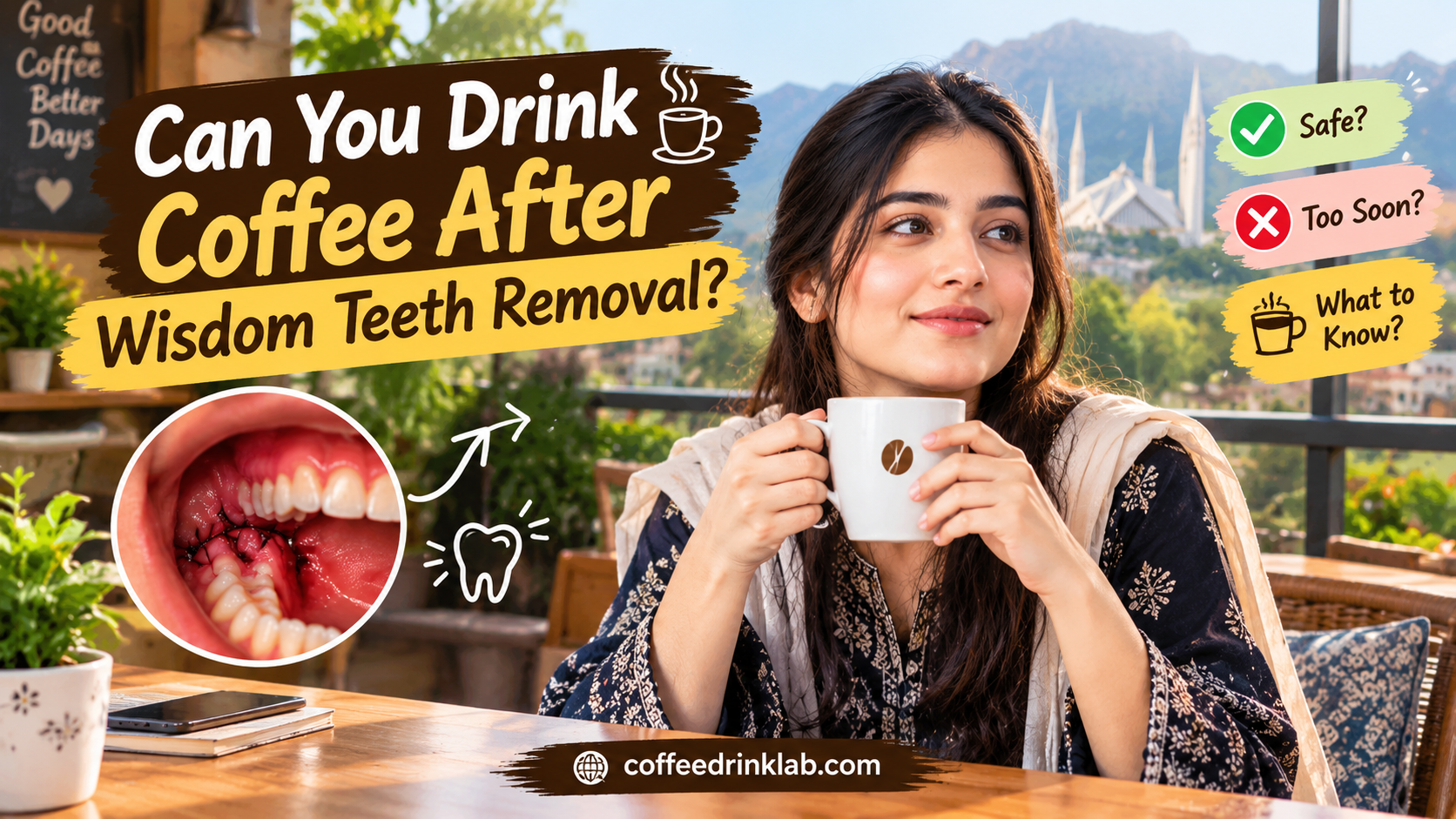 can you drink coffee after wisdom teeth removal